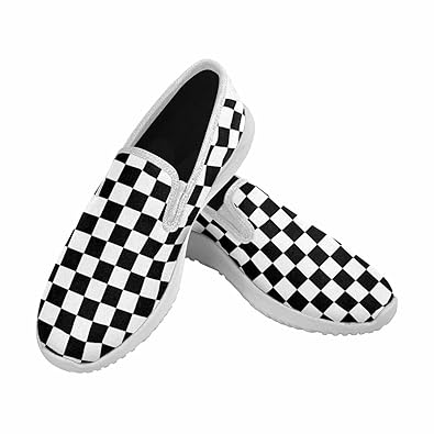 checkered loafers