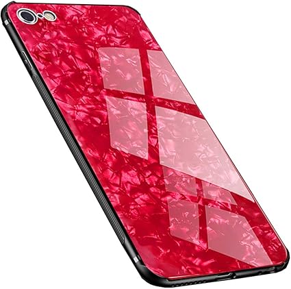 Amazon Iphone 6s Iphone 6 専用ケース あいふぉん 6 6s 全面保護カバー キラキラ 背面強化ガラス Tpu素材 レンズ保護 Univo Colors 薄型 傷防止 専用カバー レッド ケース カバー 通販