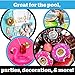 BigMouth Inc. Inflatable Seashell Drink Holder Floats, 3-Pack Includes Red, Blue and Yellow Seashell Drink Floats