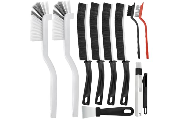 Wohohoho 10Pcs Cleaning Brushes Set, Hard Bristle Crevice Cleaning Brush, Multifunctional Gap Cleaning Brush, Small Corner &