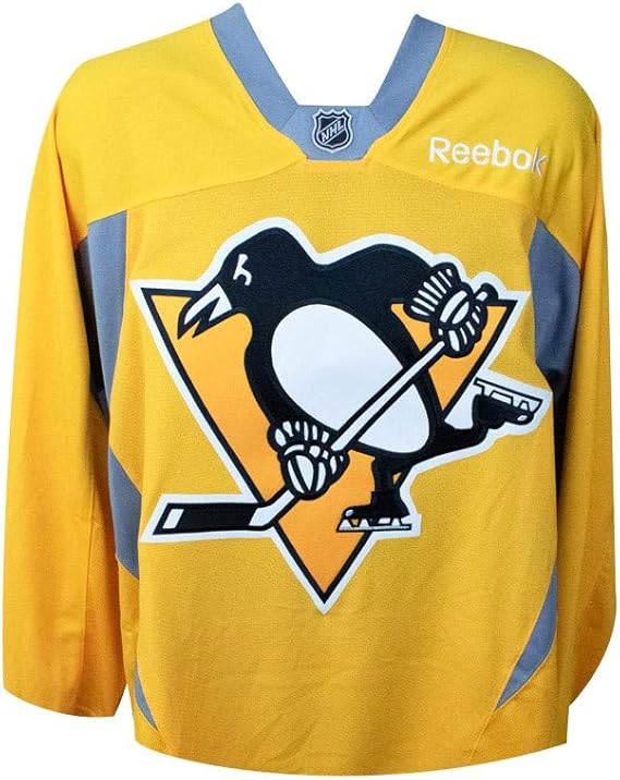 Pittsburgh Penguins Alternate Gold Reebok Men's Practice