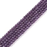 Lepidolite Lithium Mica 4mm Round Healing Crystal Loose Beads 16 Inch for Jewelry Making Beads