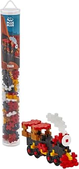 PLUS PLUS Building Blocks Train Toy 100 Pieces STEM Creative Play Danish Design