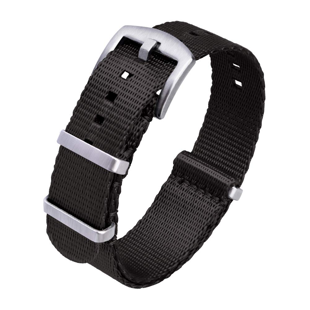 Ritche Nylon Watch Strap with Heavy Buckle 18mm 20mm 22mm Premium Seat Belt Nylon Watch Bands for Men Women