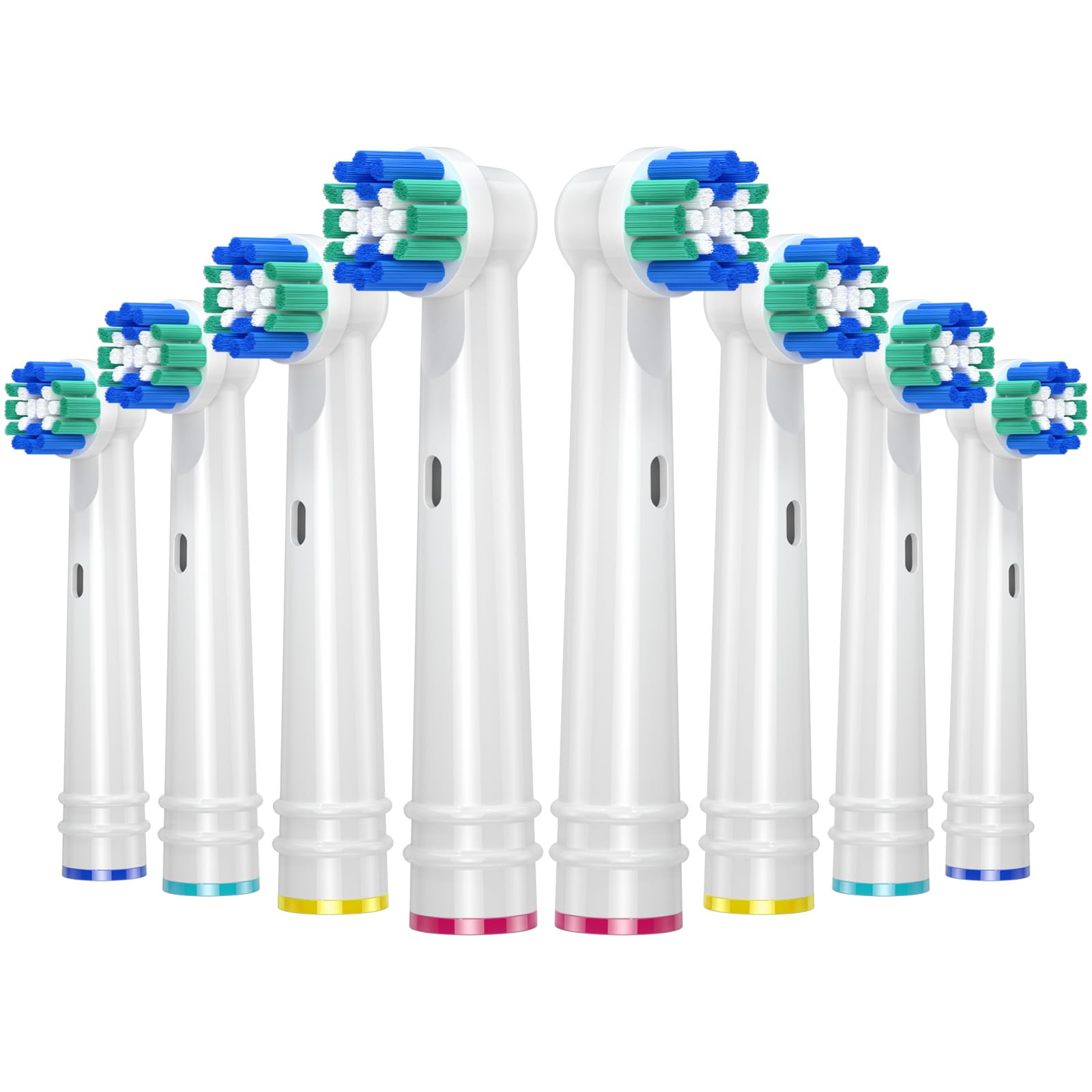 REDTRON Ersatzbürstenköpfe für Oral B, 8 Pack elektrische Zahnbürstenköpfe für Oral B Braun, Classic Precision Clean Bürstenköpfe Fit Professional Care, Vitality Pro Smart Genius Series und mehr,Weiß