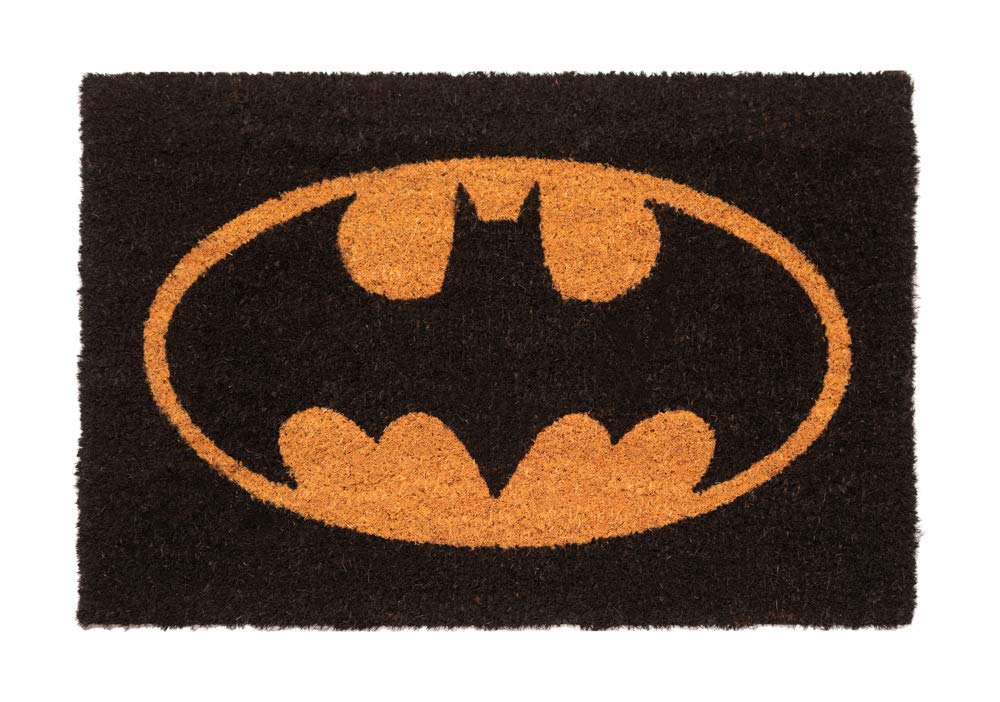 Grupo Erik Door Mat - Batman Merchandise | 15.7 x 23.6 inches - 40 x 60 cm Coco Coir, Coconut Coir, Indoor & Outdoor Door Mat | DC Comics Batman Gifts For Men