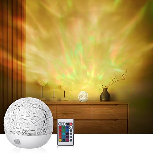 Opard LED Galaxy Projector Night Light Rechargeable Remote Control Projector Light with 16 Colors for Bedroom Living Room Party