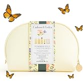 Crabtree &amp; Evelyn Summer Hill Personal Travel Bath Set (6 Pieces - (3oz) bath and shower gel (3oz) body lotion (0.9oz) hand cream (0.33oz) body mist (3.5oz) soap 1 cosmetic bag)