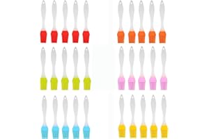 30 PCS Pastry Brush for Baking-Portable Silicone Basting Brush for Cooking-Premium Food Brush for Sauce