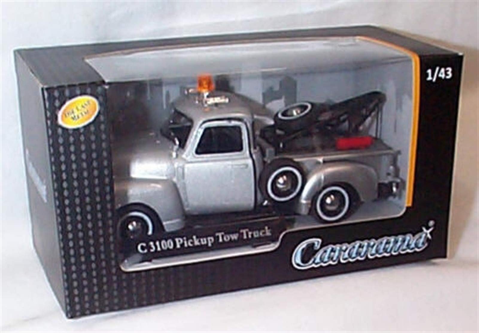 cararama silver grey C3100 pickup tow truck 1:43 scale diecast model