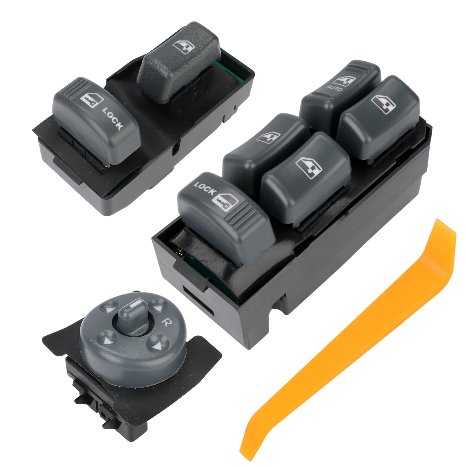 Photo 1 of WMPHE 3 Pcs Auto Power Window Switchs Compatible with Chevy GMC C1500 C2500 K1500 K2500 Suburban C3500 K3500 V8 1995 to 1999, Driver Side & Passenger side, Replacement for 19244658, 15692686, 19209371