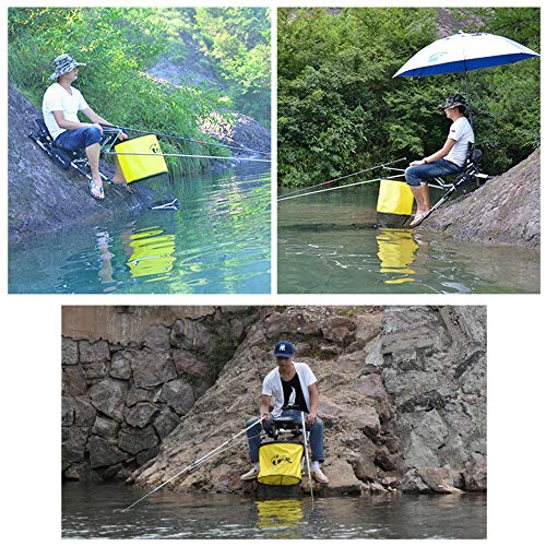 Lmj-stool Chaise De Pêche Pliante, Chaise De Jardin Multifonctionnelle Pliante Pour Siège De Camping Portable