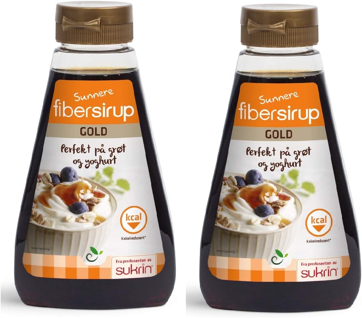 Sukrin Fibre Gold Syrup Sugar Alternative Syrup Pack of 2…