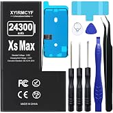 XYIRMCYF 24300mAh Super Capacity Battery Compatible with iPhone Xs MAX, 0 Cycle Li-Polymer Replacement Battery for iPhone Xs MAX, with Professional Repair Tool Kit