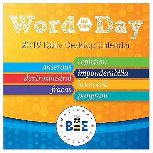 2019 Word of the Day Daily Desk Calendar 2019 Word of the Day Daily Desk Calendar