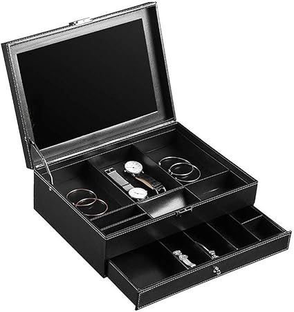 Valet Tray Desk Organizer Home Table Desktop Nightstand Dresser Valet Tray Pu Leather Jewelry Box Organizer Storage Holder Display Case Catchall Tray Catch All For Keys Phone Wallet Coin Jewelry Amazon Co Uk Kitchen