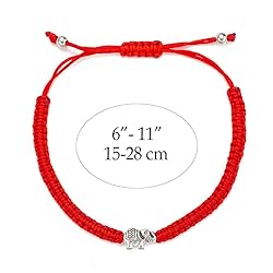 kelistom 6pcs Red String Evil Eye Charm Bracelets