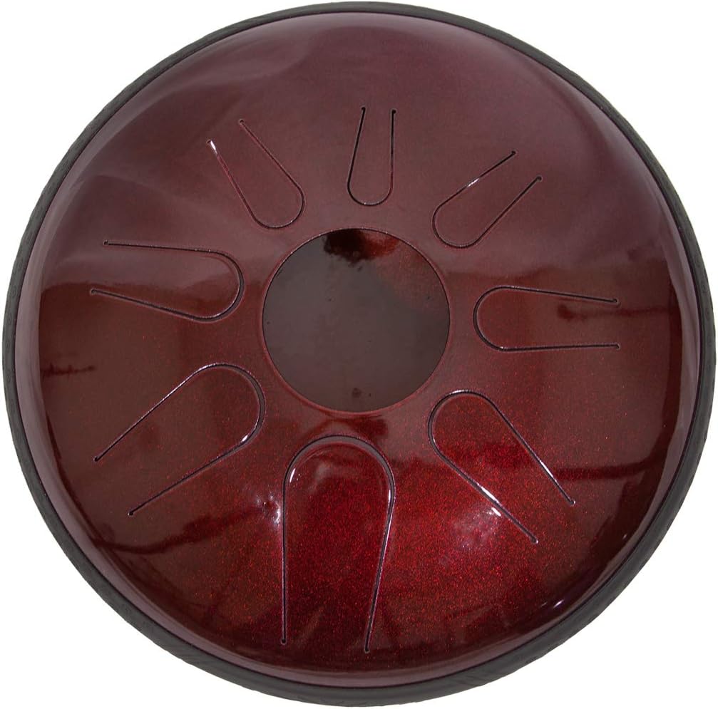 Idiopan Domina 12-Inch Tunable Steel Tongue Drum - Ruby Red