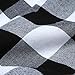 Aneco 2 Pack Checkered Table Runner Cotton Table Runner Trendy Modern Plaid Design Table Runner Elegant Decor for Indoor Outdoor Events 13 x 108 Inches Black and White