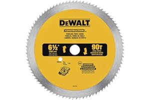 DEWALT Circular Saw Blade, 6 1/2 Inch, 90 Tooth, Vinyl Cutting (DW9153)