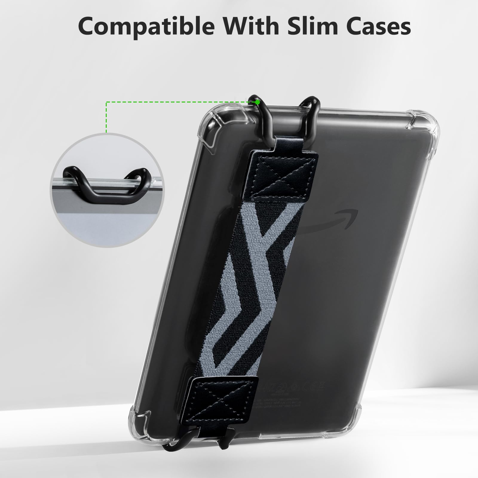 CoBak Secure Hand Strap for Kindle and Tablets - Versatile and Lightweight Finger Grip Holder for 6-7.5