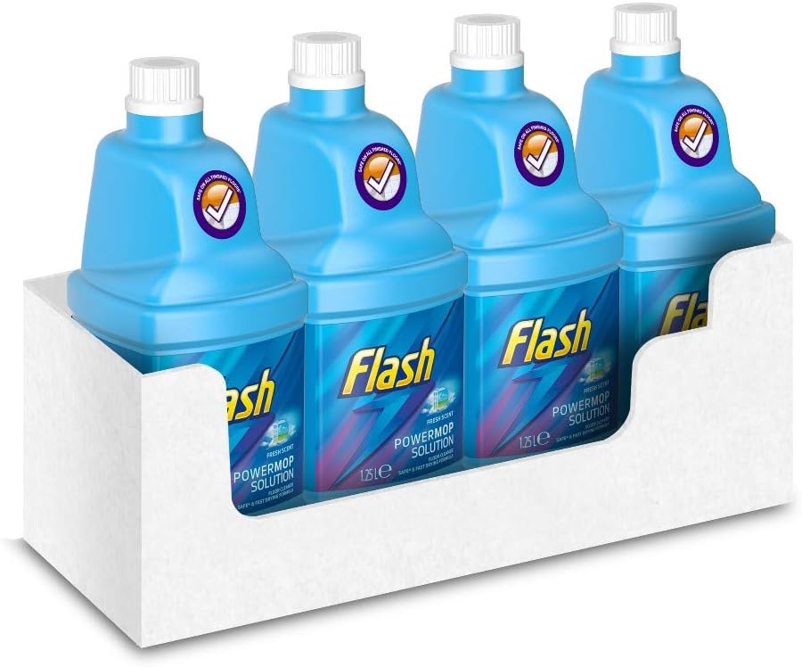 Flash Powermop Refill Liquid, Floor Cleaner, Fresh, 5 Litres (1.25 L x