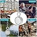 Double Side Round Neodymium Fishing Magnet, Combined 800LBS Pulling Force Super Strong Neodymium Magnet with Eyebolt for Magnet Fishing and Salvage in River - 2.95
