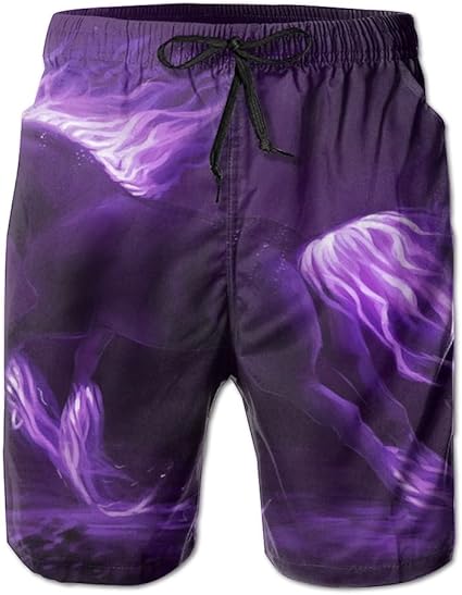 mens purple running shorts