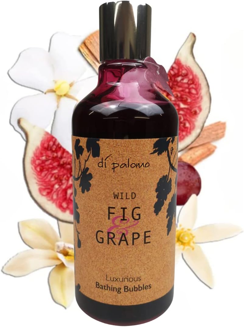 Di Palomo Vegan Wild Fig Grape Luxury Bubble Bath 300ml Foaming Shower Gel Body