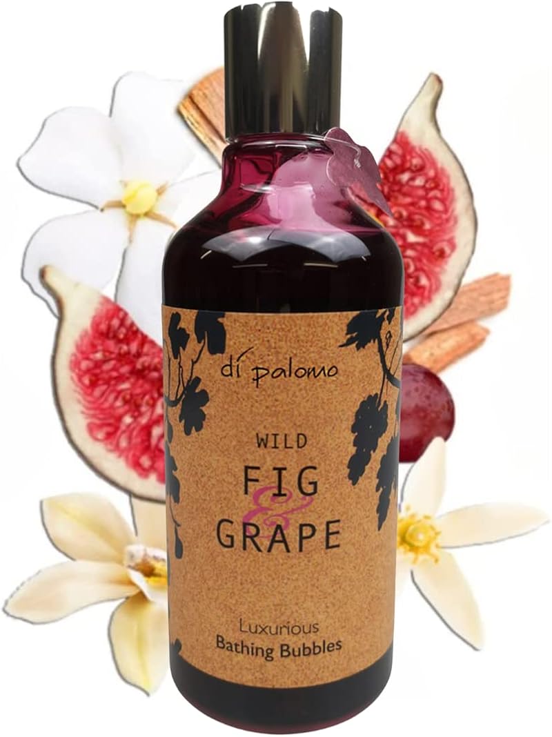 Di Palomo Vegan Wild Fig Grape Luxury Bubble Bath 300ml Foaming Shower Gel Body