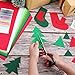 WILLBOND 24 Pcs Christmas Felt Fabric Sheets 12 x 8 Inch Assorted Colors Large Felt Sheet Bundle Red and Green for DIY Crafts Squares Sewing Patchwork Art Projects