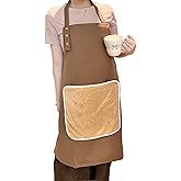Apron with Towel, 2 Hand Towel & XL Pocket,for Art, Teaching, Kitchen, Cooking, Cleaning, Gardening, Home