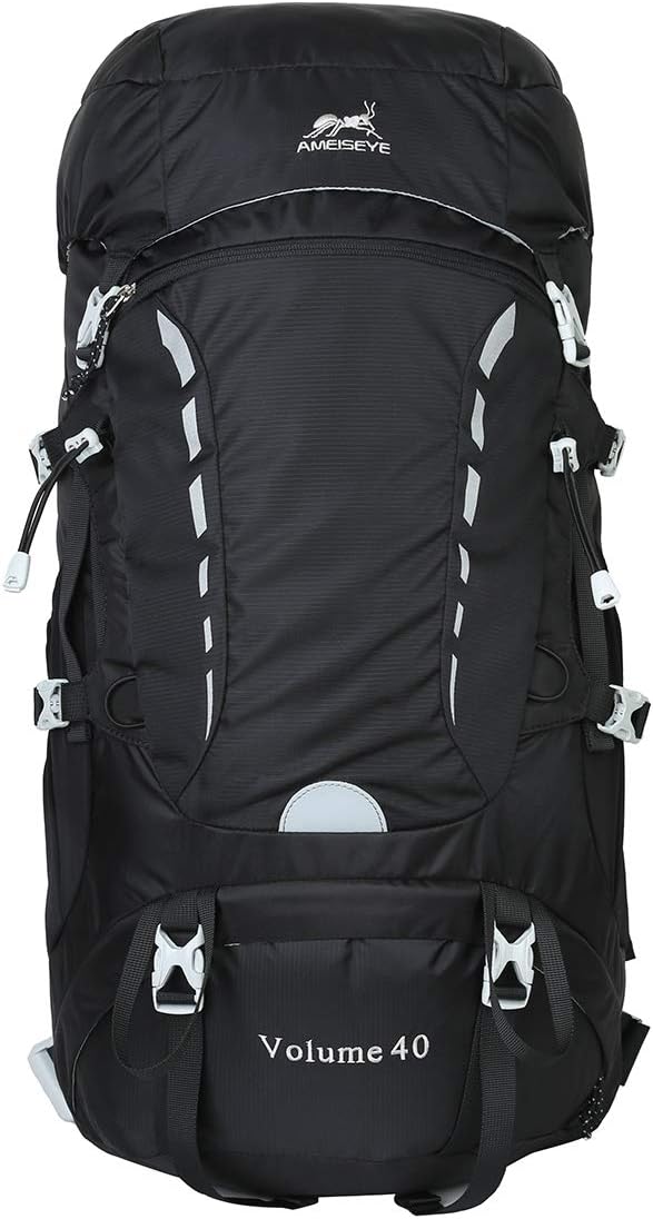 Zaino Trekking 40 Litri Verde - Impermeabile E Leggero - Per Escursionismo, Campeggio E Sport All'Aria Aperta