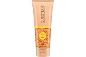 Body Drench Quick Tan Self Tanner Body Lotion – Sunless Tanning Lotion for Women, Natural-Looking Self Tan, Dark, 8 fl oz