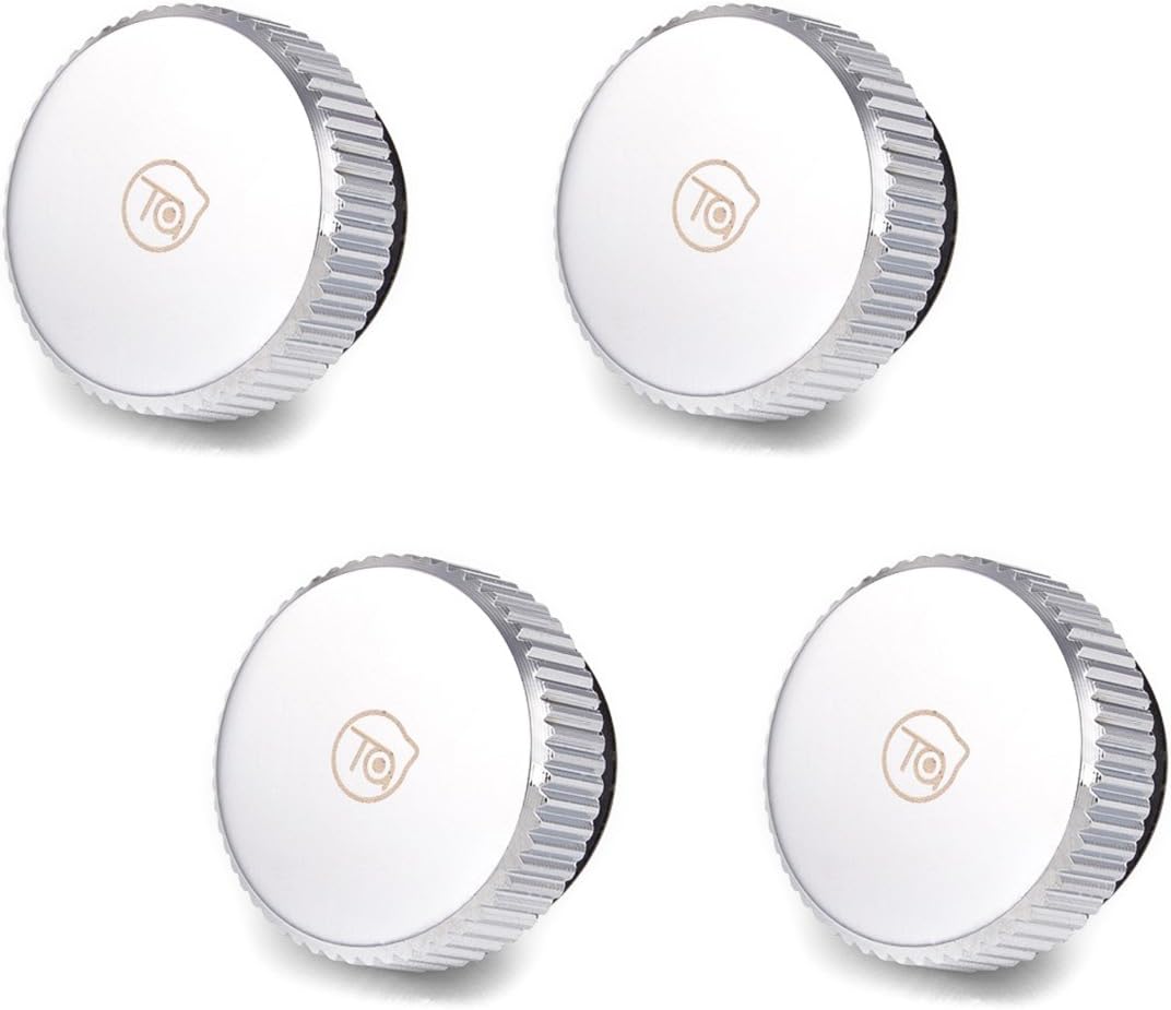 Bitspower Touchaqua G1/4" Stop Fitting, Glorious Silver, 4-Pack