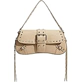 MakeMeChic Women's Shoulder Bags Y2K PU Leather Clutch Small Purse Hobo Bags