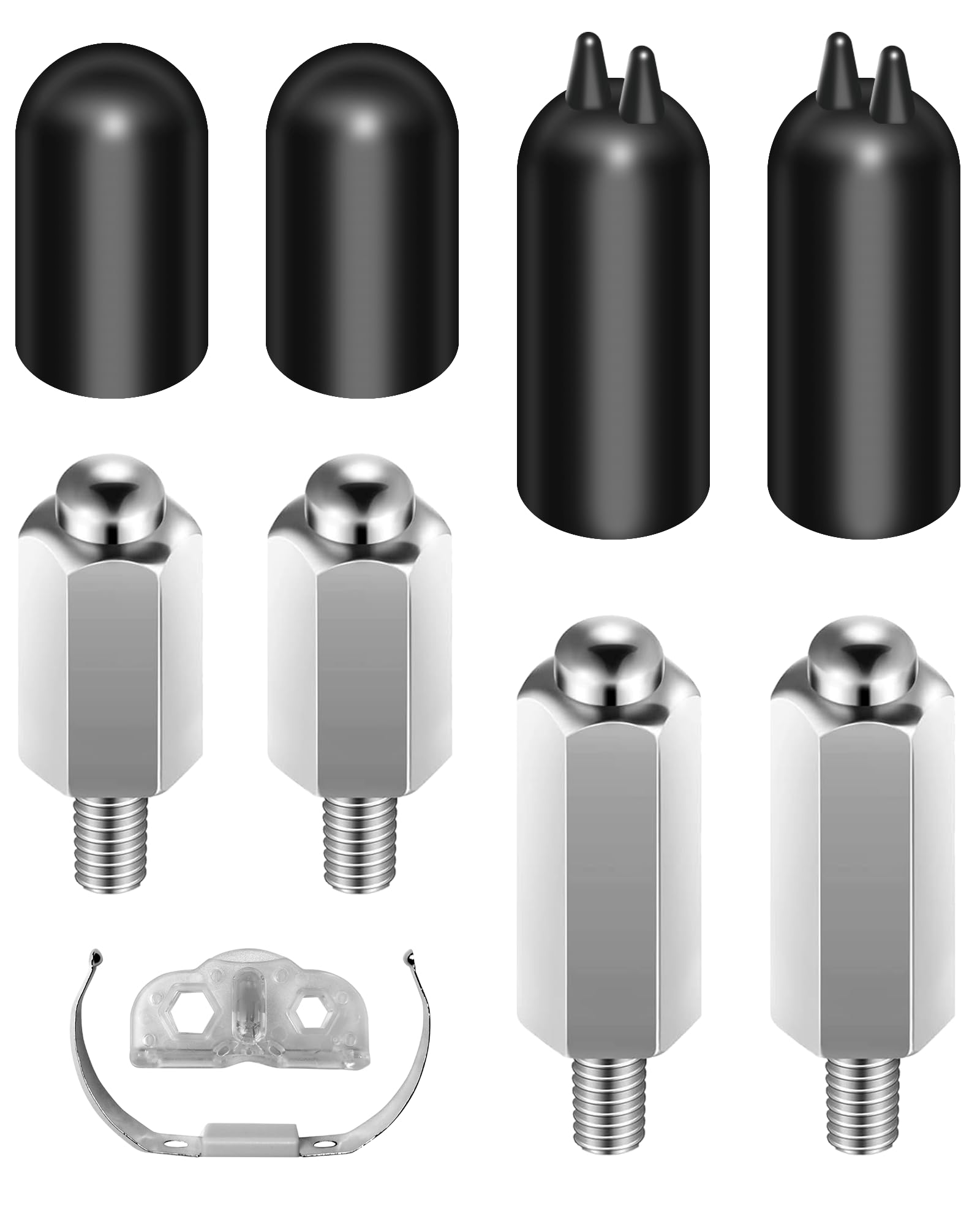 Photo 1 of ABBIDOT Replacement Prongs and Silicone Caps Set for Stimulation, for Model T20 & T30 & T50 & T60 & T70