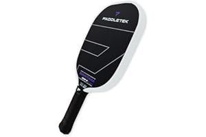 Paddletek Bantam ALW-C 14.3mm Pickleball Paddle - Unidirectional Carbon Fiber Pickleball Paddle with Polymer Honeycomb Core - USAPA Approved - 5.25 Inch Handle