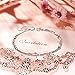 SHEGRACE 925 Sterling Silver Triple Layered Chain Anklets/Bracelet with Tiny Beads for Woman