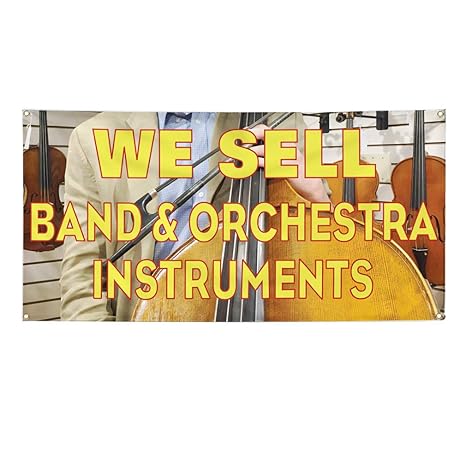 Amazon Com Vinyl Banner Sign We Sell Band Orchestra