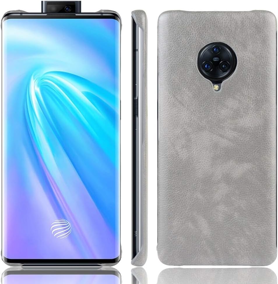 Ruanmaoshi Mobile Products for Vivo NEX 3 Shockproof Litchi Texture PC + PU Case(Black) (Color : Gray)