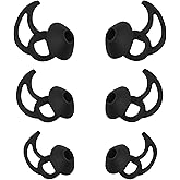 WKYMY Earbud Replacement Tips Silicone Earbud Tips Ear Bud Covers Compatible with Bose Quietcomfort and Sport Headphone Ear Tips 3 Pairs S M L Black