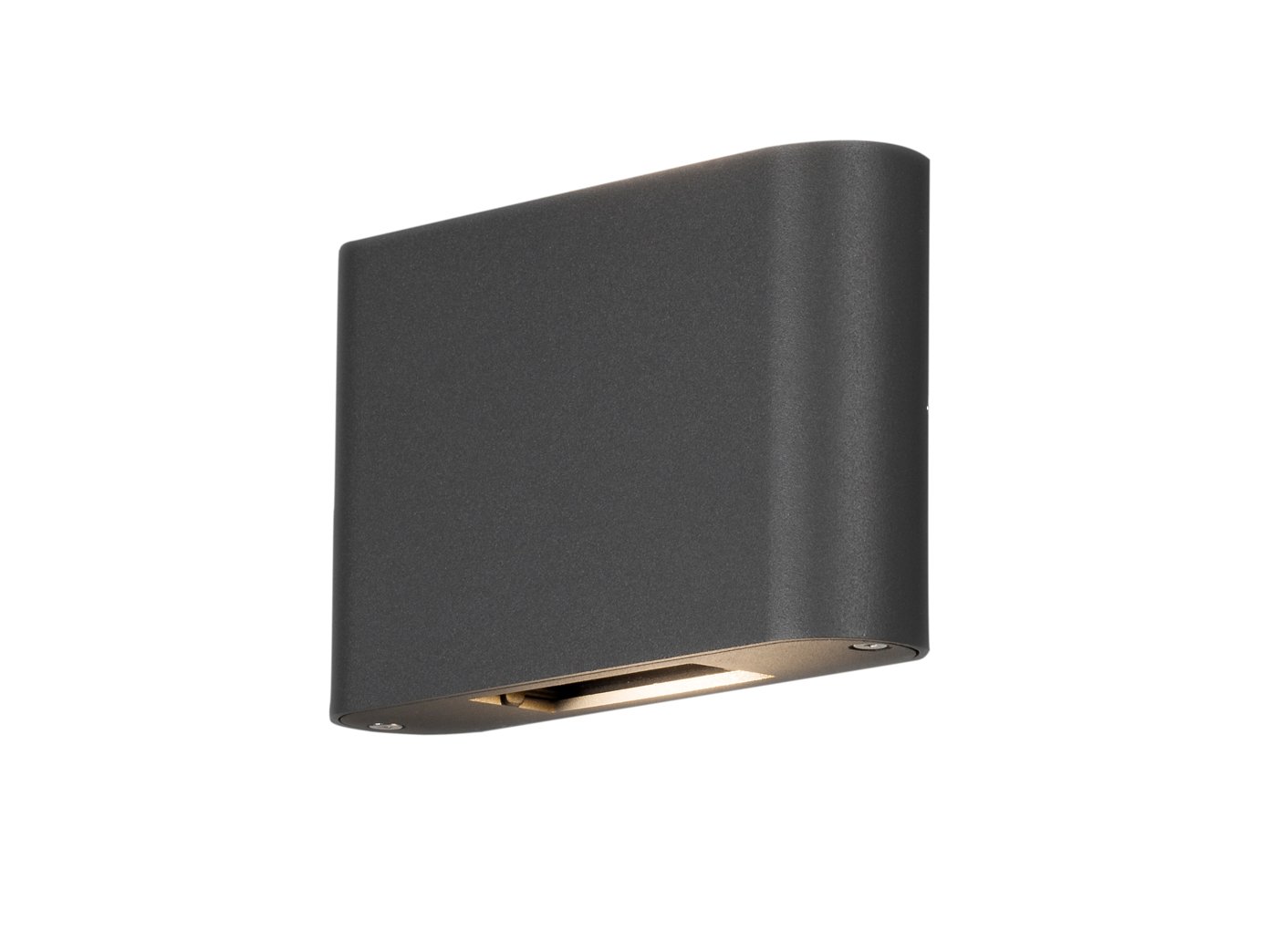 Konstsmide Outdoor Lights/Chieri Up Down Adjustable Angle Modern Outdoor Wall Light/High Power 2 x 6 W LEDs/Clear Glass Lens/Aluminium/IP54/Outside Light Anthracite ,7854-370