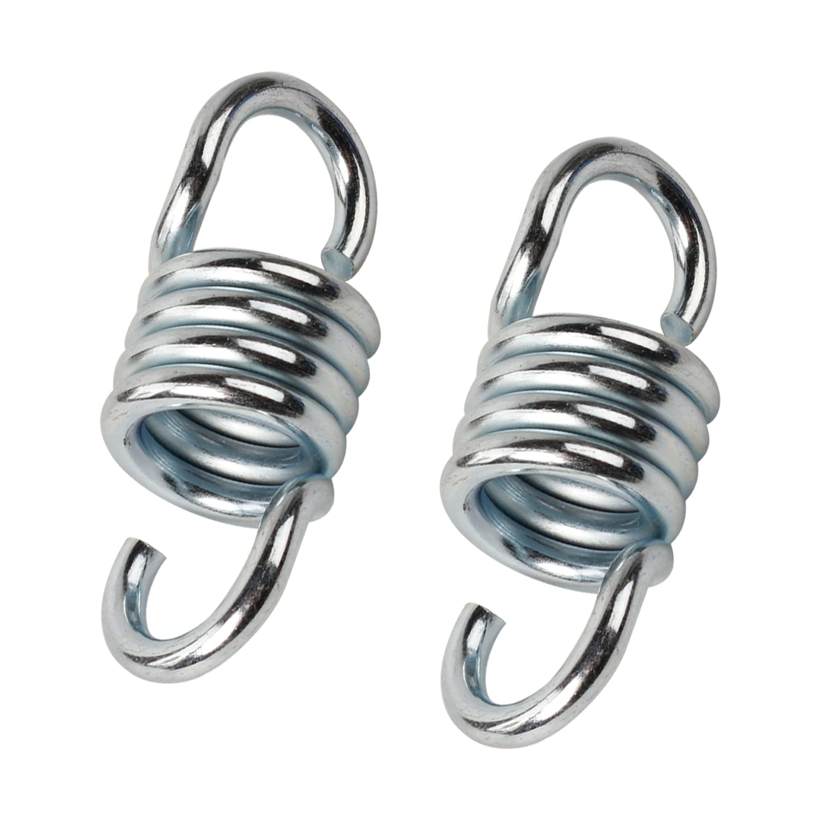 Zhongtou 2 Pcs Hammock Swing Spring 500 kg Load Capacity Heavy Duty Galvanized Steel Extension Spring Hooks for Garden Hanging Punch Bag Porch Chairs Swings Spring Suspension Hook Accessories