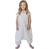 Tealbee Dreamsuit Toddler Sleep Sack with Feet – Walker Sleep Bag with Legs, Rayon made from Bamboo, Summer 0.8 TOG, 2-Way Zipper, 12m-2T - Dash