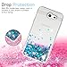 LeYi Clear Glitter Liquid Case for Girls Women,Cute TPU Protective Phone Case for Samsung Galaxy J7 V 2017, Galaxy J7 Prime, Galaxy J7 Sky Pro, Galaxy J7 Perx, Galaxy Halo ZX Blue