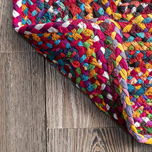 nuLOOM Tammara Hand Braided Area Rug, 6 ft, Multi Pricepulse