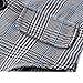 Baby Boy Short Sleeve with Bowtie Checked Gentleman Romper Toddler Outfit Clothing Set 1pcs Jumpsuit (Label 80/6-12 Months, Blue)