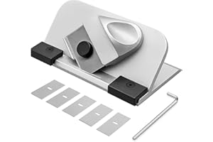 SUMGLICIE Bevel Mat Cutter Retractable Blade, Portable 45° Push-Style Handheld Mat Board Cutter, Adjustable Blade Depth for DIY Picture Framing, Artwork, Custom Mat Boards, with 5 Blades and Hex Wrench