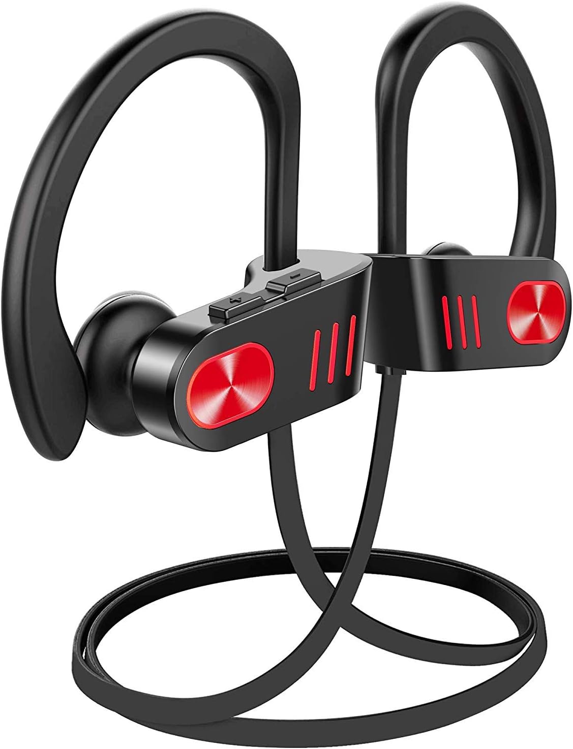 Wireless Headphones Bluetooth, Up to 9 Hrs Playing Time IPX7 Waterproof Running Headphones In-ear Earbuds for Gym Cycling Workout iPhone,iPad,Samsung, Siri with Built-in Noise Cancelling Mic